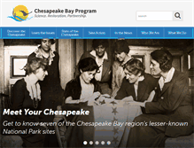 Tablet Screenshot of chesapeakebay.net